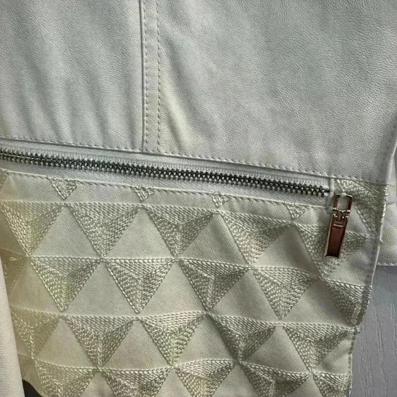 NWT ivory faux  leather Ness jacket - Picture 5 of 7